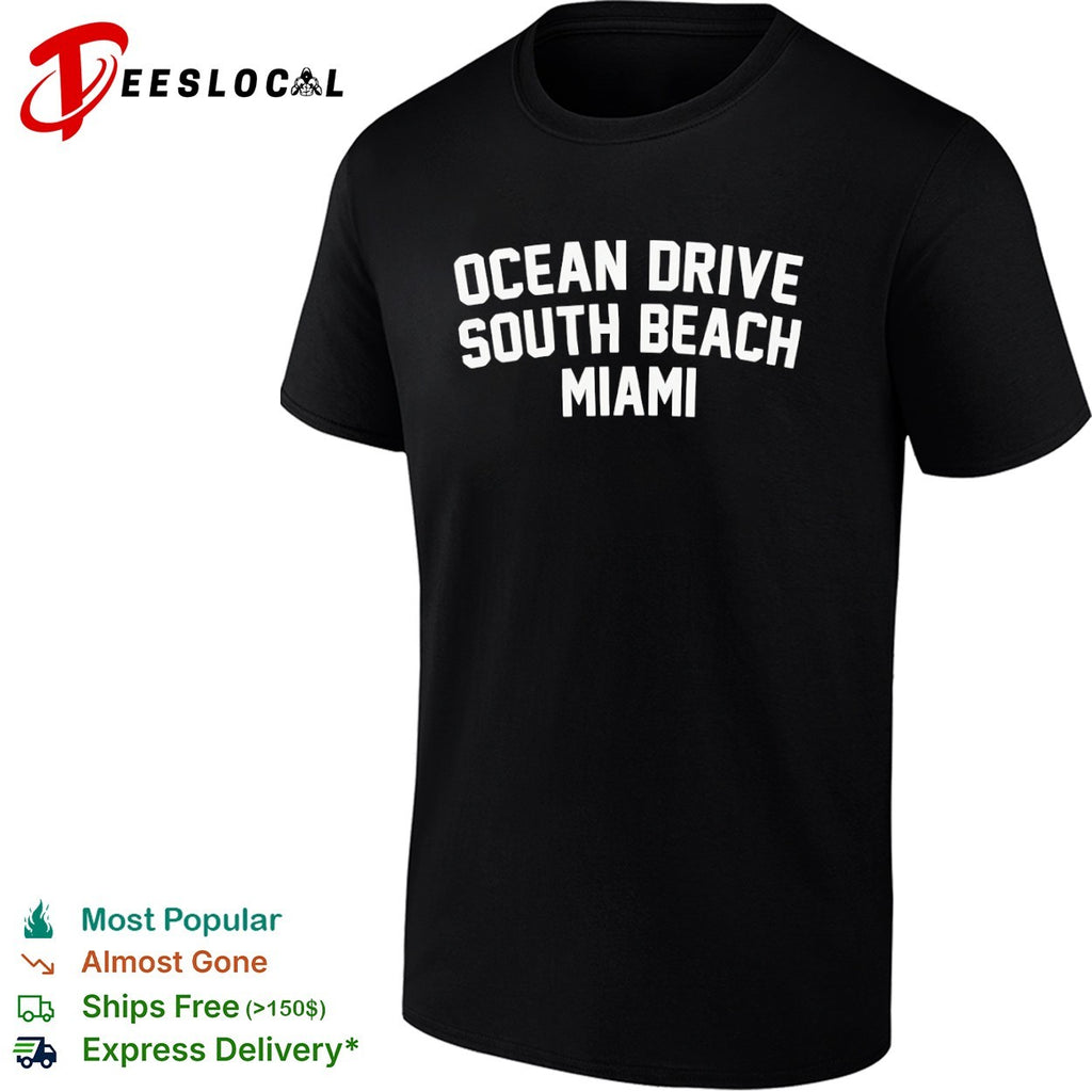 Ocean Drive South Beach Miami Florida Travel shirt
