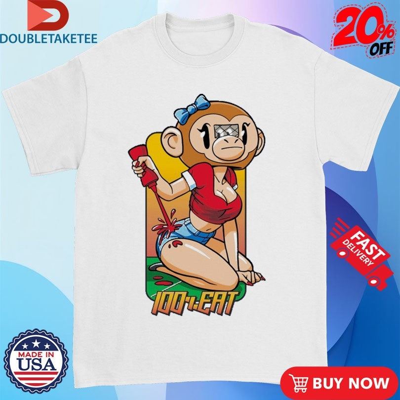 Official 100 Percent Eat Monkey Hookup Shirts Unisex , , , Long Sleeve Tee