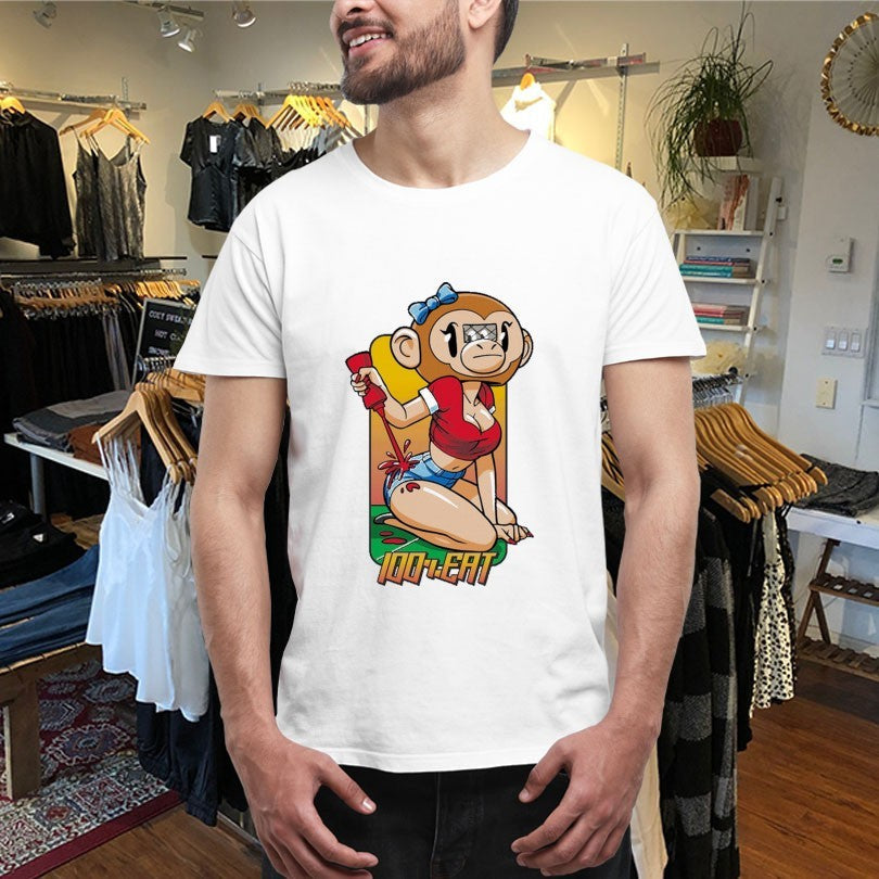 Official 100 Percent Eat Monkey Hookup Shirts Unisex , , , Long Sleeve Tee
