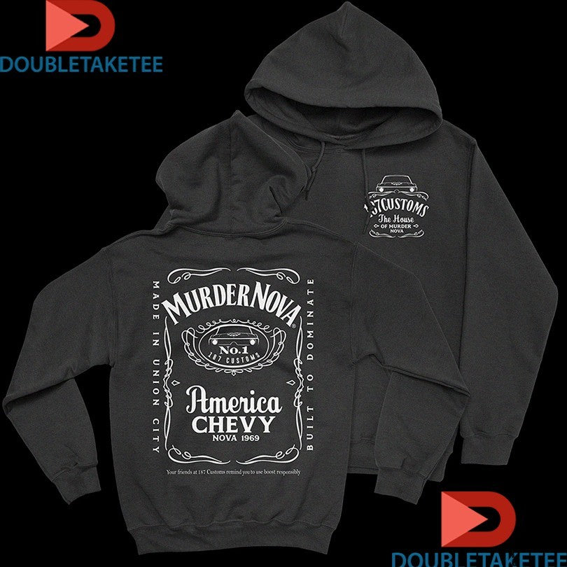 Official 187 Customs No 1 Murder Nova American Chevy Nova 1969 Shirts Unisex , , , Long Sleeve Tee