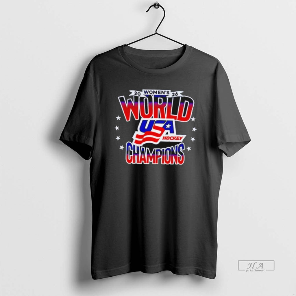 Official 2026 Womens World Usa Hockey Champions Stars Flag