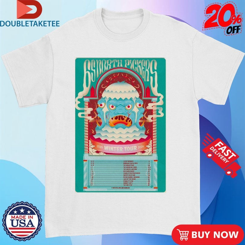 Official 65 North Pickers Winter Tour 2026 Shows Shirts Unisex , , , Long Sleeve Tee