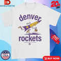 Official ABA Denver Rockets Dribbling Rocket Mascot Shirts Unisex , , , Long Sleeve Tee