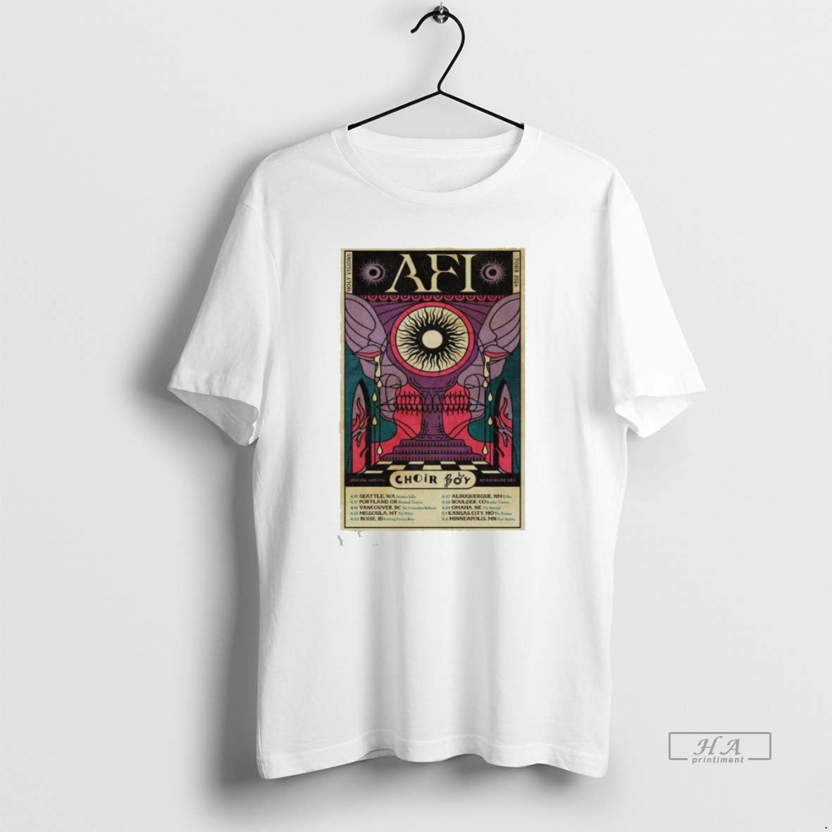 Official Afi Fall 2026 Tour Event T-Shirts