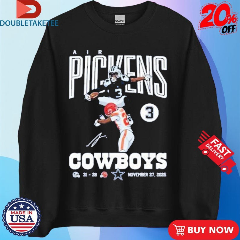 Official Air George Pickens Dallas Cowboys 31-28 Kansas City Chiefs November 27 2025 Shirts