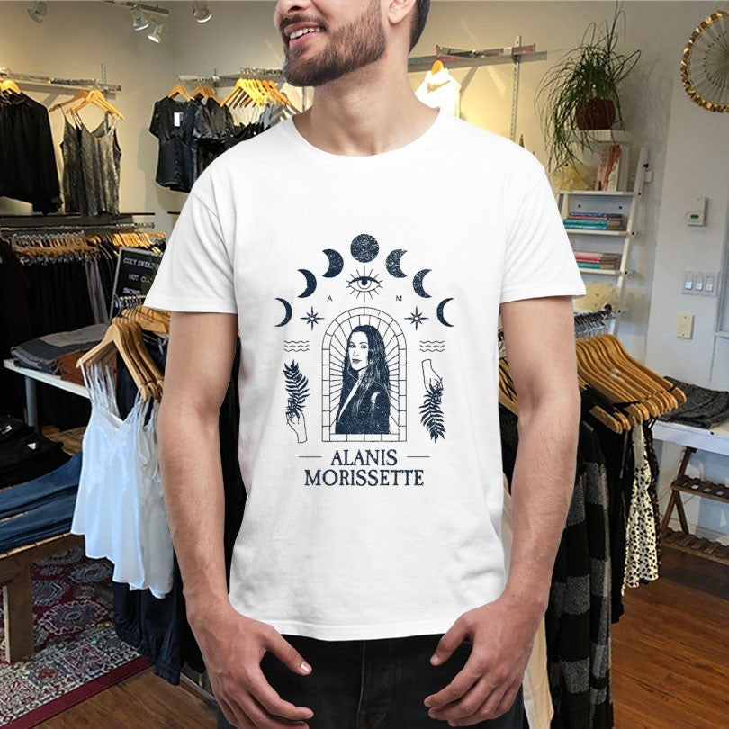 Official Alanis Morissette Celestial Eye Moons Shirts Unisex , , , Long Sleeve Tee