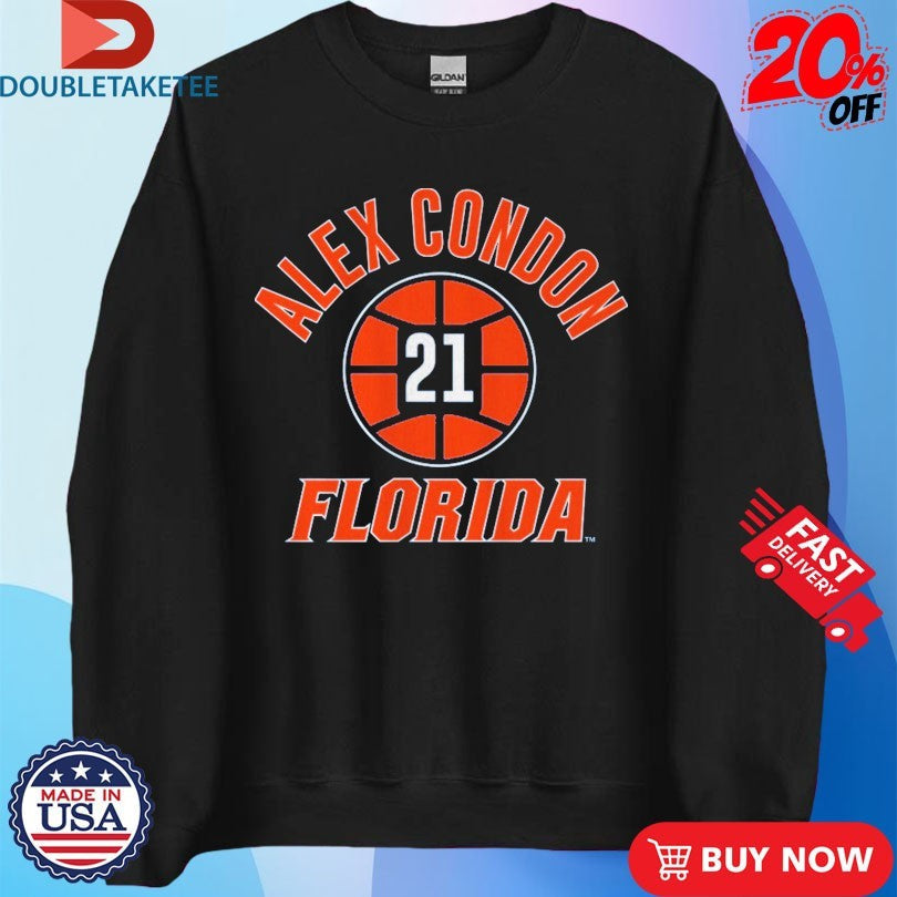 Official Alex Condon Name Number Ball 21 Florida Gators Shirts Unisex , , , Long Sleeve Tee