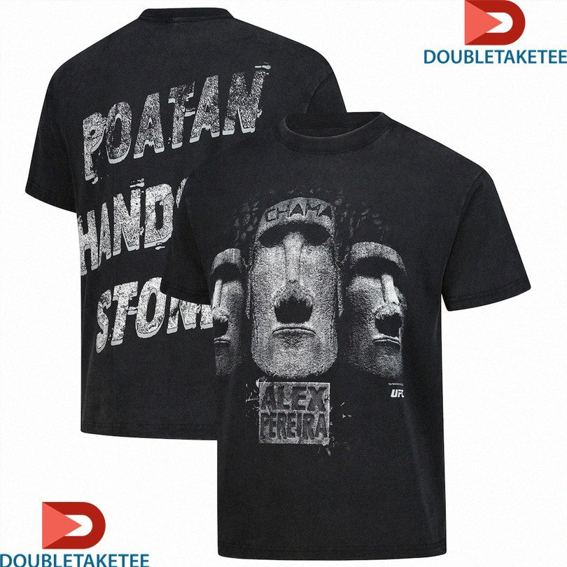 Official Alex Pereira Poatan Hands Of Stone Chama UFC Moai Shirts Unisex , , , Long Sleeve Tee