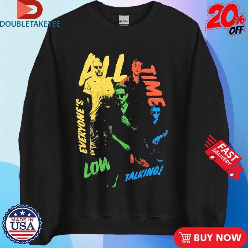 Official All Time Low Everyone’s Talking! Photo Shirts Unisex , , , Long Sleeve Tee