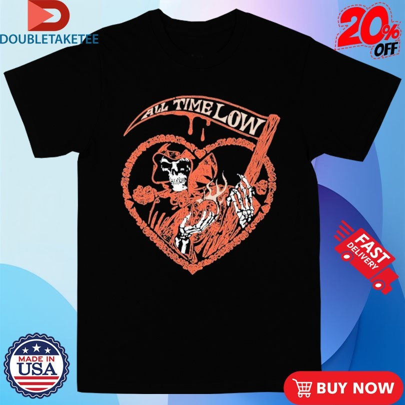 Official All Time Low Grim Reaper Valentine’s Day Shirts Unisex , , , Long Sleeve Tee