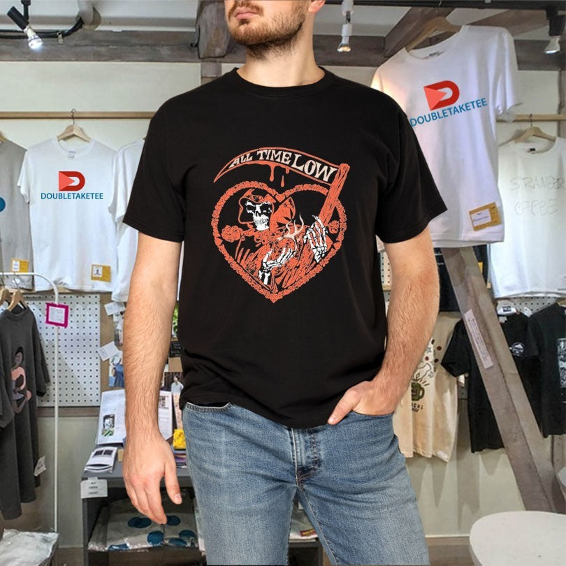 Official All Time Low Grim Reaper Valentine’s Day Shirts Unisex , , , Long Sleeve Tee