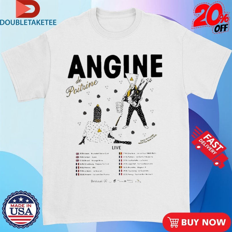 Official Angine De Poitrine Tour 2026 Vol II Live Across United Kingdom France Belgium Shirts