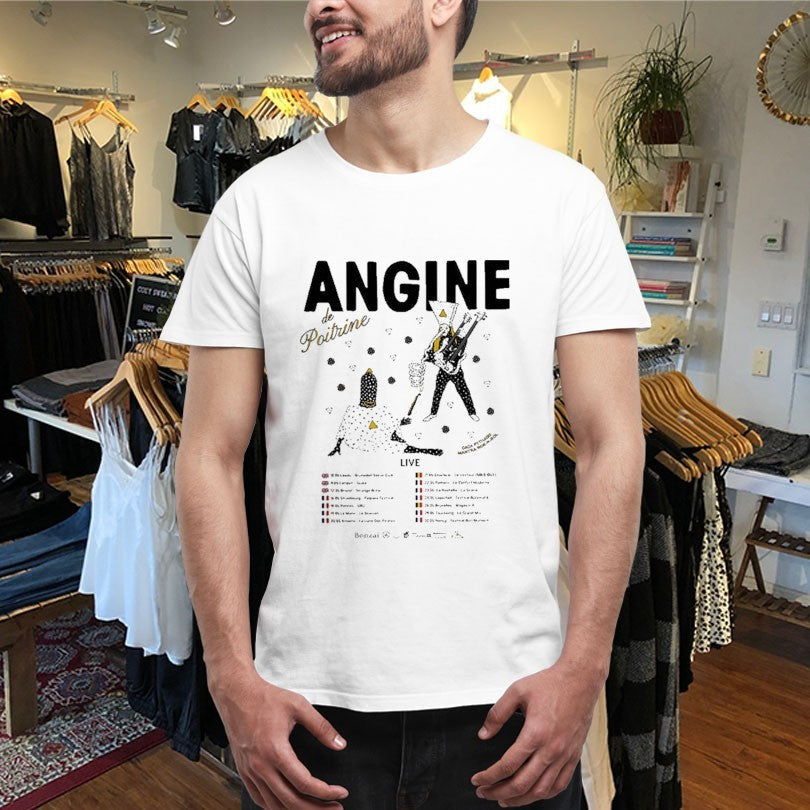 Official Angine De Poitrine Tour 2026 Vol II Live Across United Kingdom France Belgium Shirts