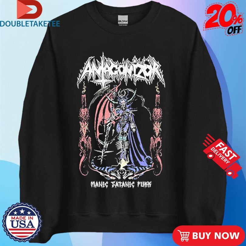 Official Antagonizör Manic Satanic Fukk Shirts Unisex , , , Long Sleeve Tee