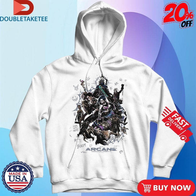 Official Arcane League Of Legends Arcane Anniversary Shirts Unisex , , , Long Sleeve Tee