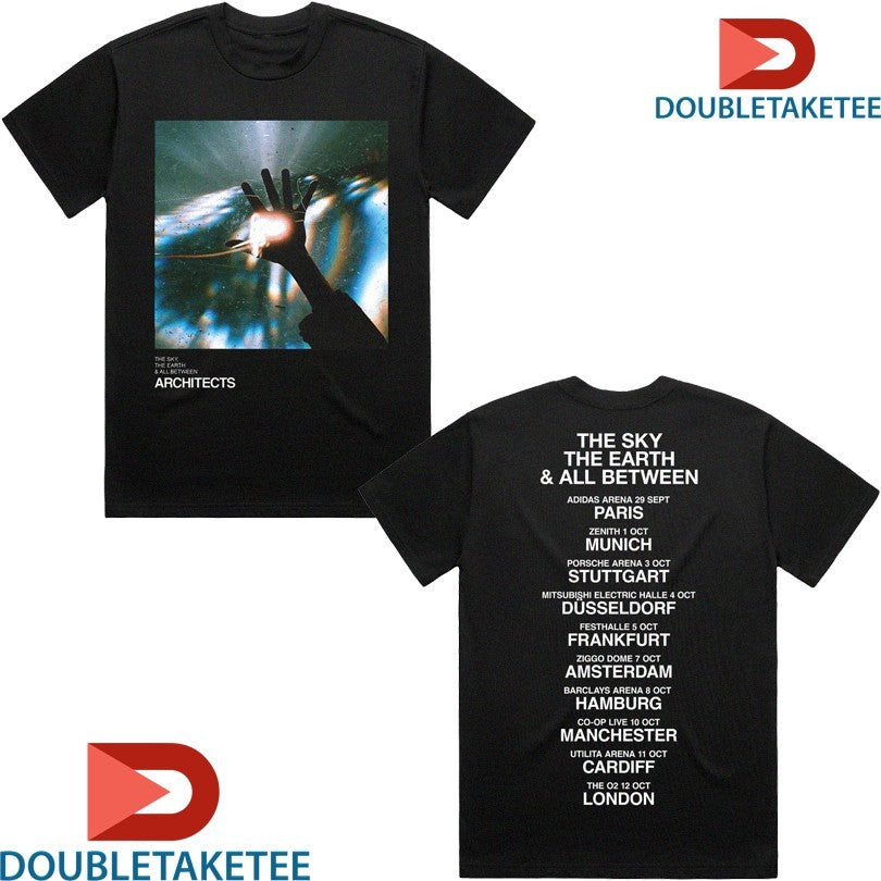 Official Architects The Sky The Earth EU UK Autumn 2025 Tour Hand Shirts Unisex , , , Long Sleeve Tee