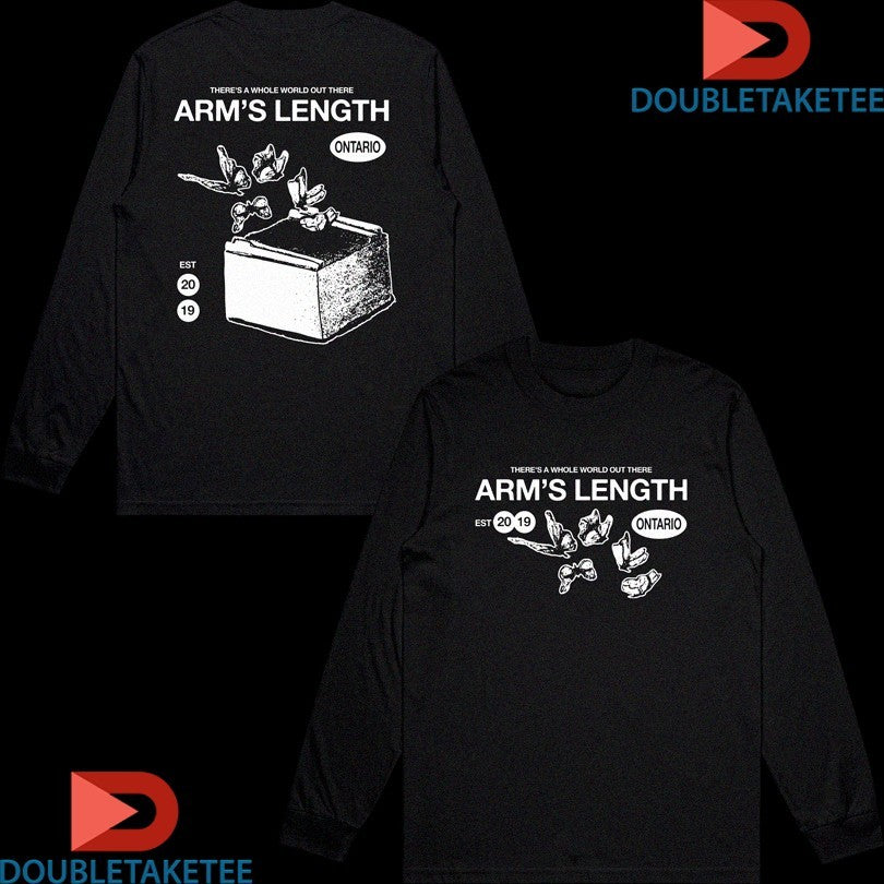 Official Arm’s Length There’s A Whole World Out There Ontario Est 2019 Butterfly Shirts