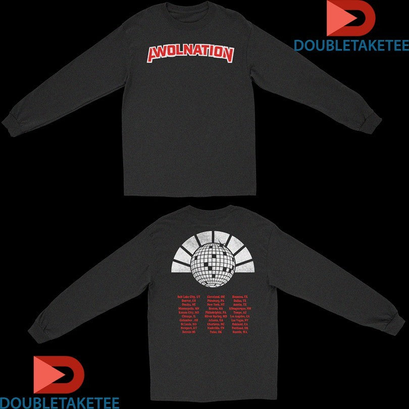 Official Awolnation Disco Tour Shirts Unisex , , , Long Sleeve Tee