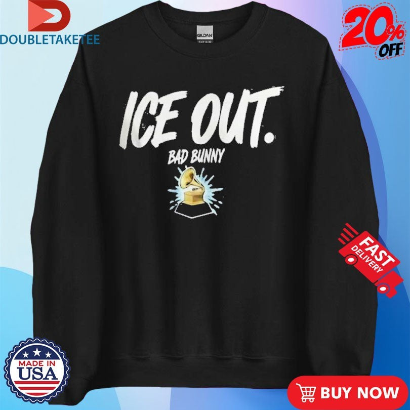 Official Bad Bunny Ice Out Grammy 2026 Award Abolish ICE Shirts Unisex , , , Long Sleeve Tee