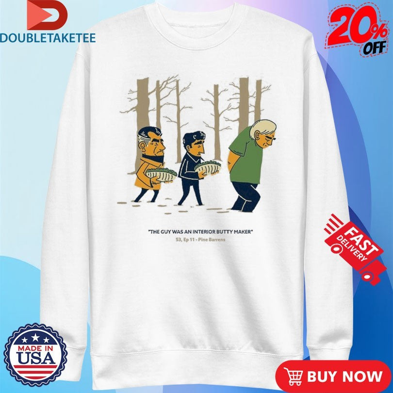 Official Bada Bing x UN IK Pine Barrens The Guy Was An Interior Butty Maker s Unisex , , , Long Sleeve Tee