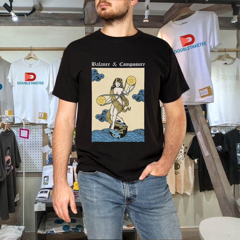 Official Balance And Composure Tarot Card World Shirts Unisex , , , Long Sleeve Tee
