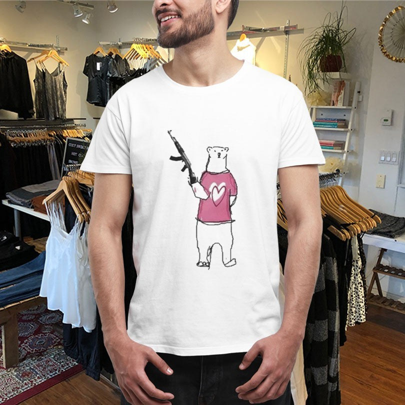 Official BiPolar Bear Gun Shirts Unisex , , , Long Sleeve Tee