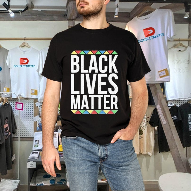Official Black Lives Matter Colored Triangle Shirts Unisex , , , Long Sleeve Tee