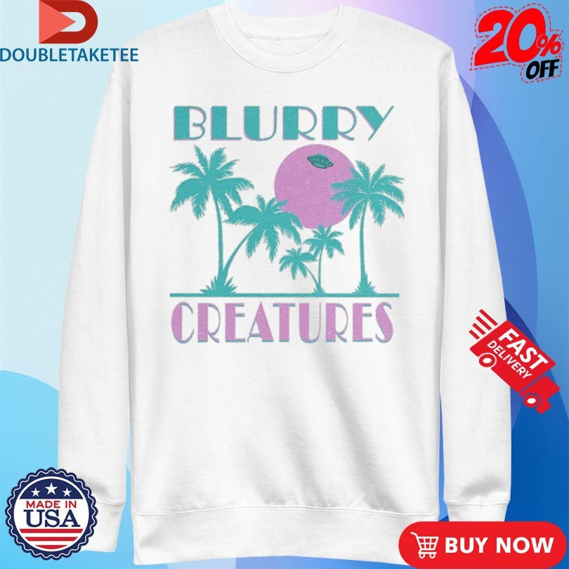 Official Blurry Creatures Miami Blur UFO Shirts Unisex , , , Long Sleeve Tee