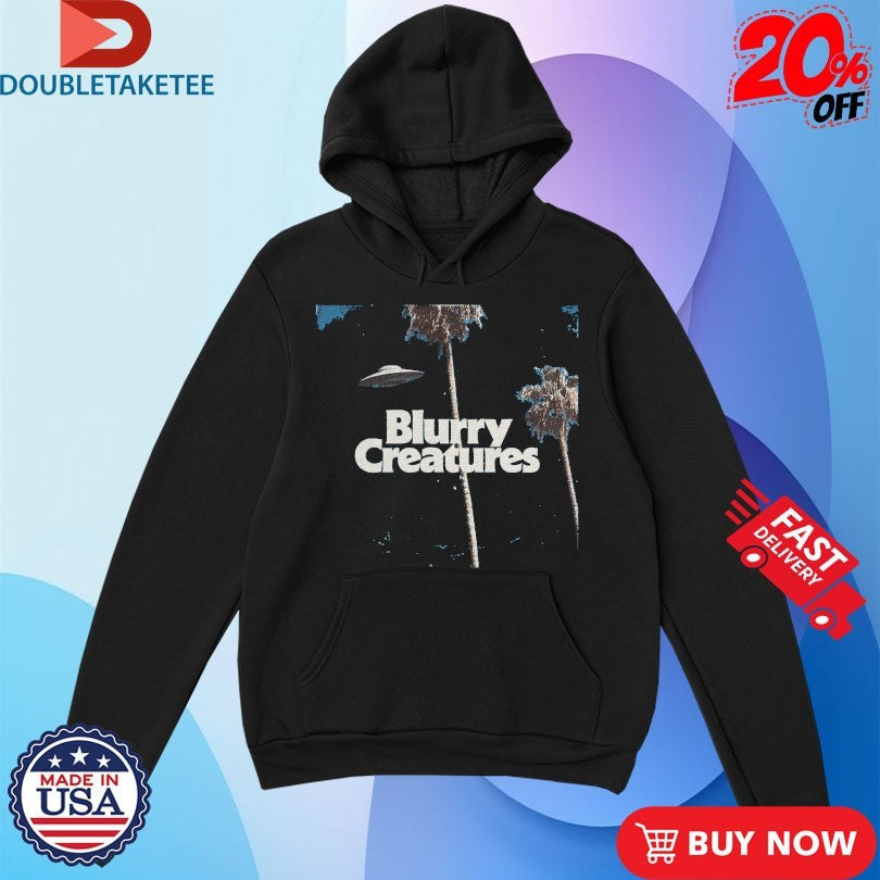 Official Blurry Creatures Palms UFO Shirts Unisex , , , Long Sleeve Tee