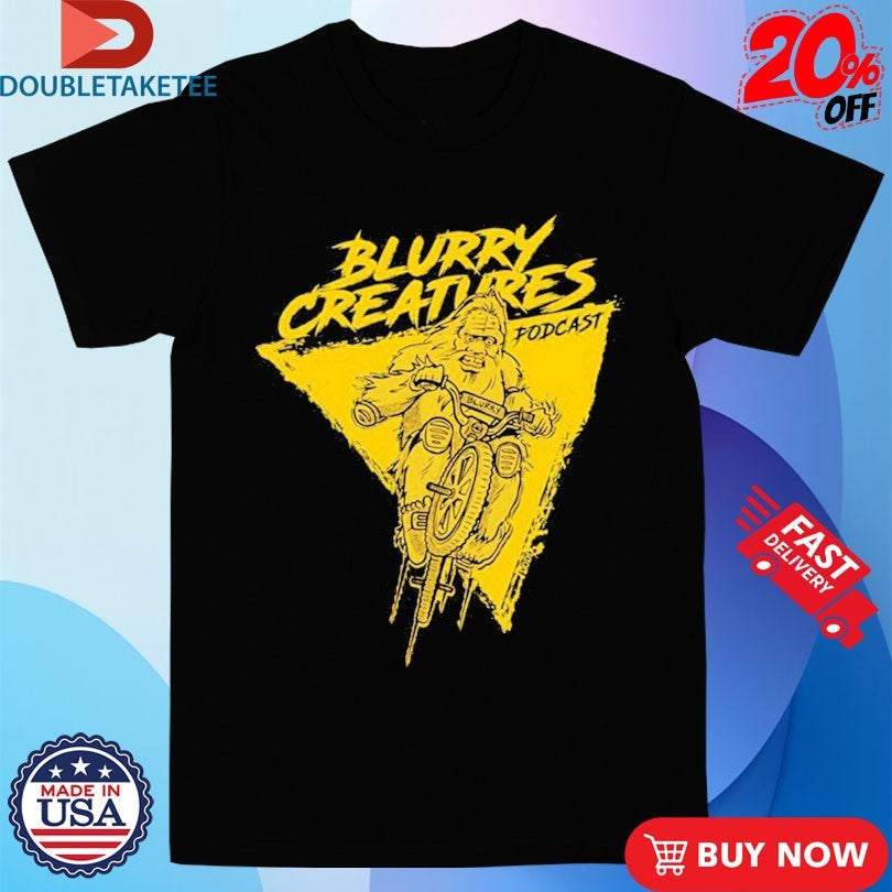 Official Blurry Creatures Podcast Motor Bigfoot Shirts Unisex , , , Long Sleeve Tee