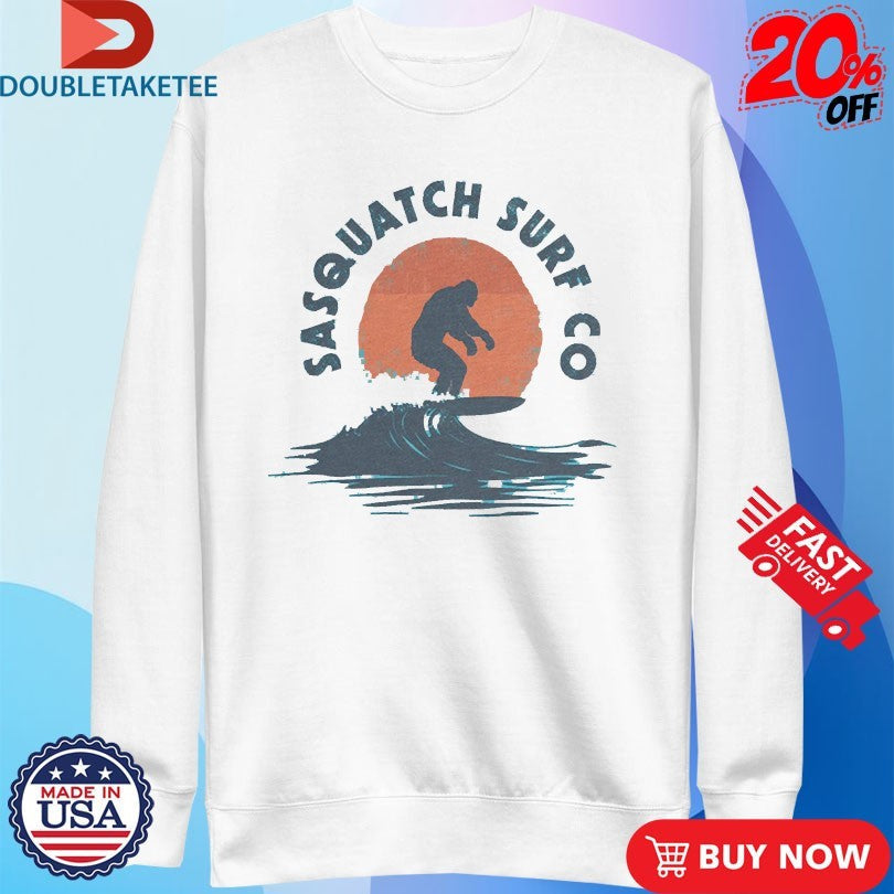 Official Blurry Creatures Sasquatch Surf Co Shirts Unisex , , , Long Sleeve Tee