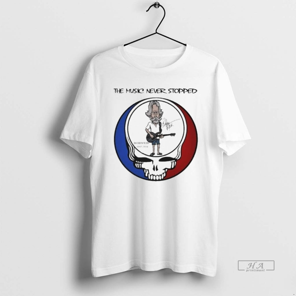 Official Bob Weir Grateful Dead 1947 2026 Signature The Music Never Stopped