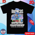 Official Boise State Broncos Victory UNLV Rebels Mountain West Conference Champions 2025 Mascot Flag Shirts