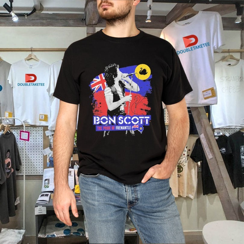 Official Bon Scott The Pride Of Fremantle UK Flag Shirts Unisex , , , Long Sleeve Tee