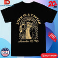 Official Born In A Tavern November 10 1775 Skeleton Beer Shirts Unisex , , , Long Sleeve Tee