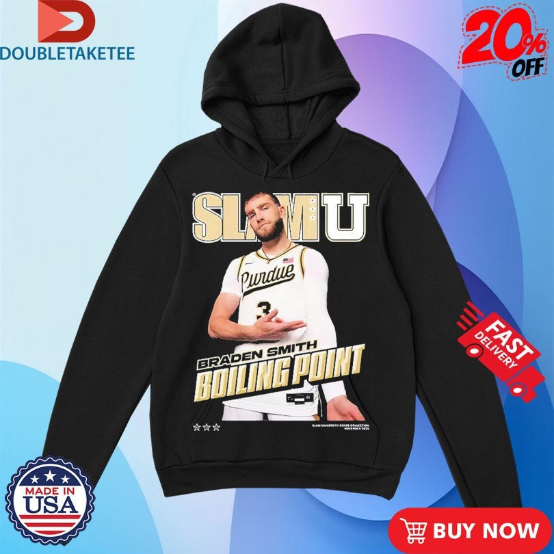 Official Braden Smith Boiling Point Purdue Boilermakers SlamU Shirts Unisex , , , Long Sleeve Tee