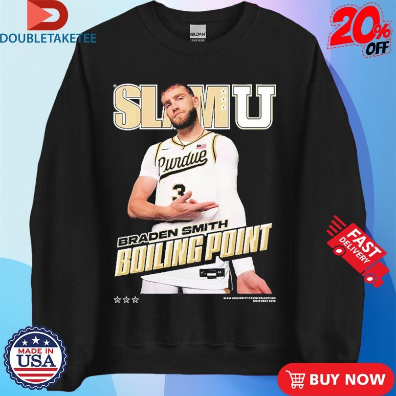 Official Braden Smith Boiling Point Purdue Boilermakers SlamU Shirts Unisex , , , Long Sleeve Tee
