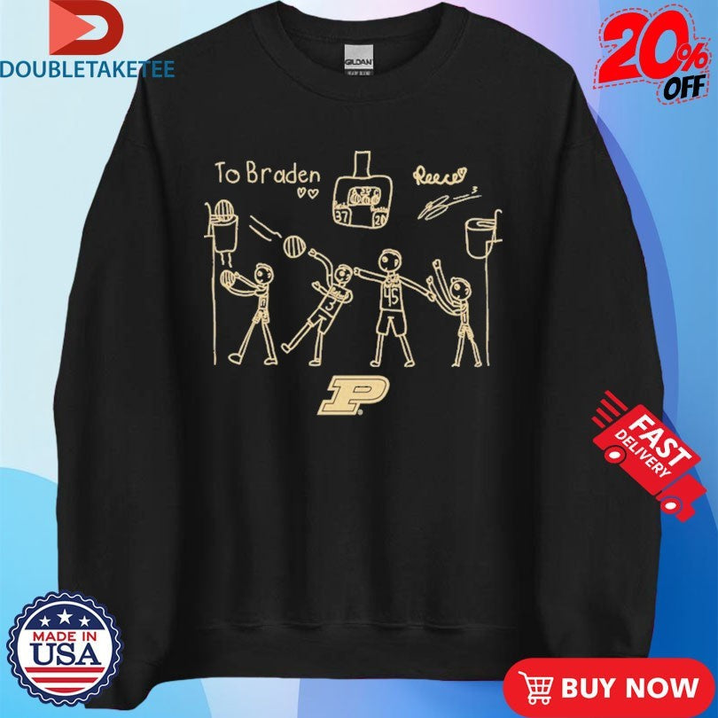 Official Braden Smith Drawing Purdue Boilermakers s Unisex , , , Long Sleeve Tee
