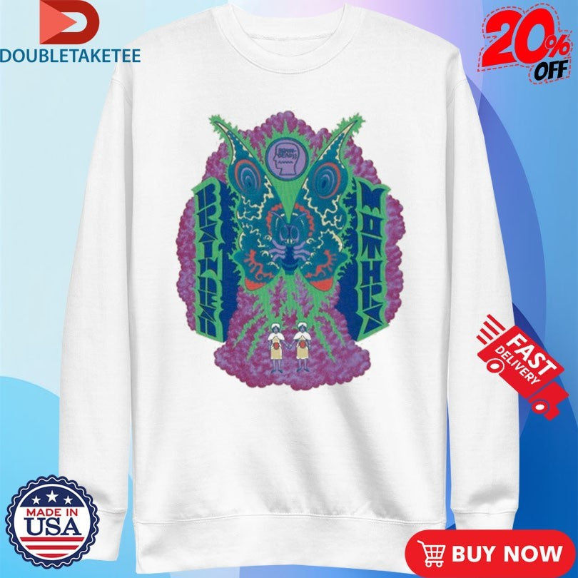 Official Brain Dead x Godzilla Mothra Pique Shirts Unisex , , , Long Sleeve Tee