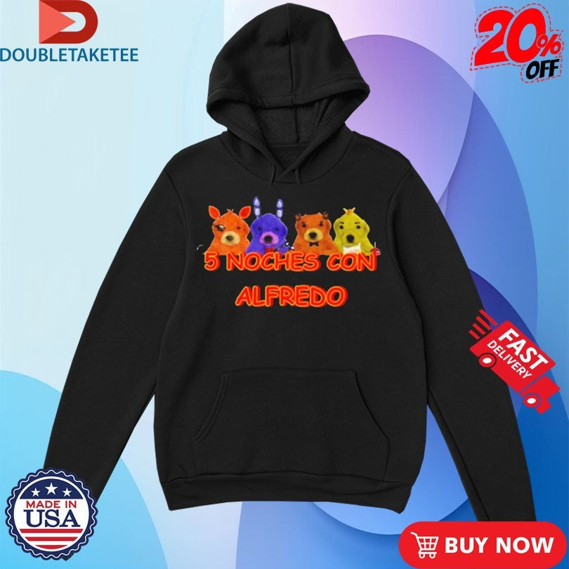 Official Brenda Necochea Wearing Fnaf 5 Noches Con Alfredo Shirts Unisex , , , Long Sleeve Tee