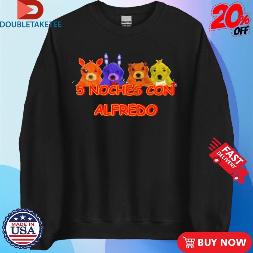Official Brenda Necochea Wearing Fnaf 5 Noches Con Alfredo Shirts Unisex , , , Long Sleeve Tee