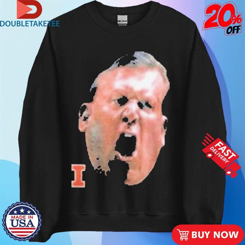 Official Bret Bielema Big Face Shirt Unisex , , , Long Sleeve Tee