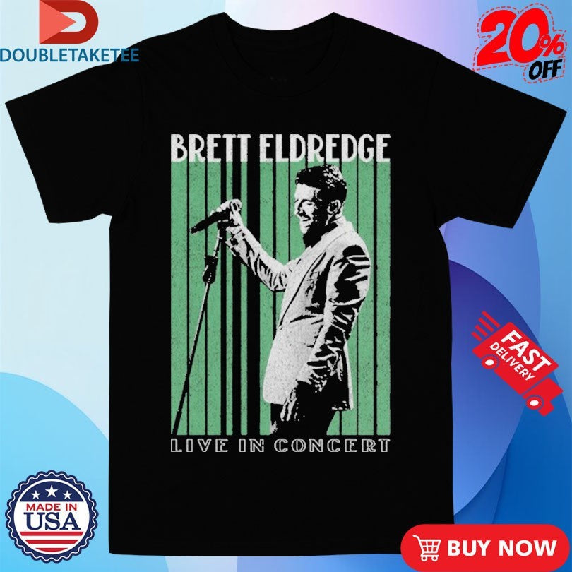 Official Brett Eldredge Live In Concert 2024 Photo Tour Shirts Unisex , , , Long Sleeve Tee