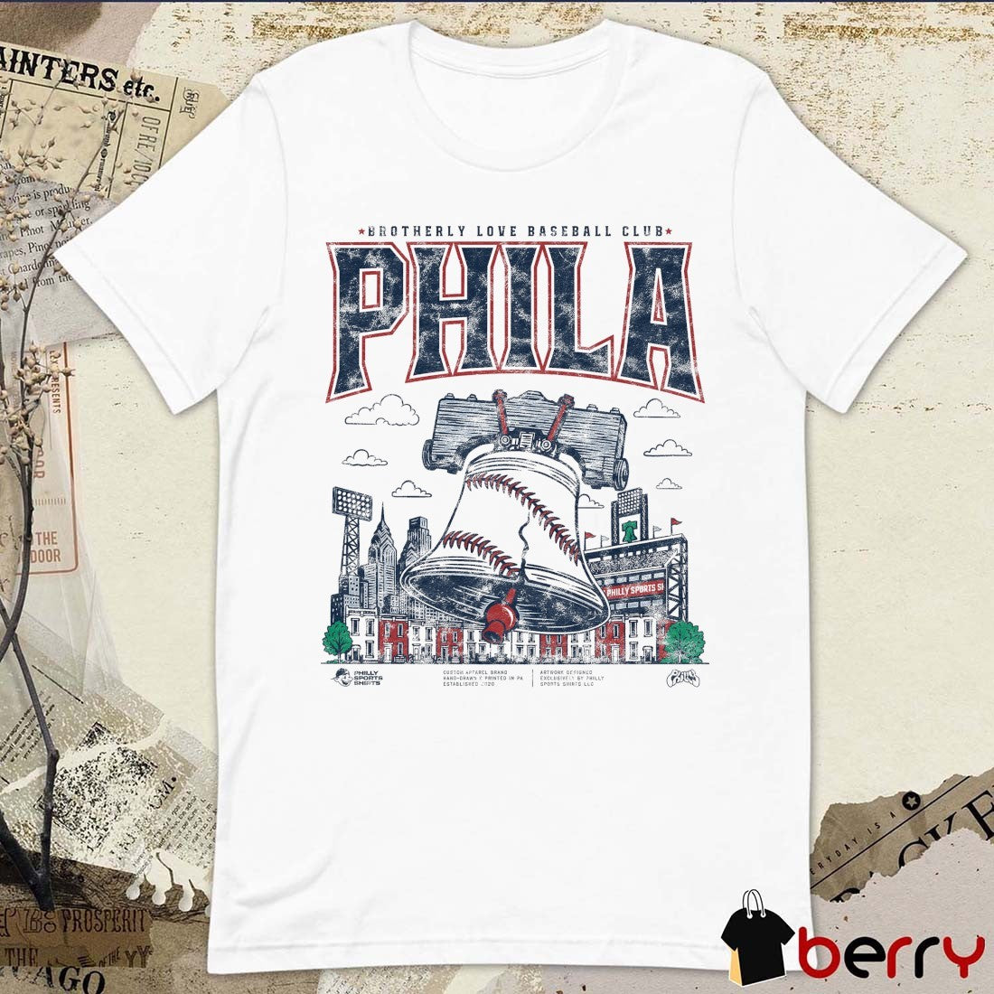 Brotherly Love Baseball Club Phila 2026 MLB Philadelphia Phillies Vintage t-shirt