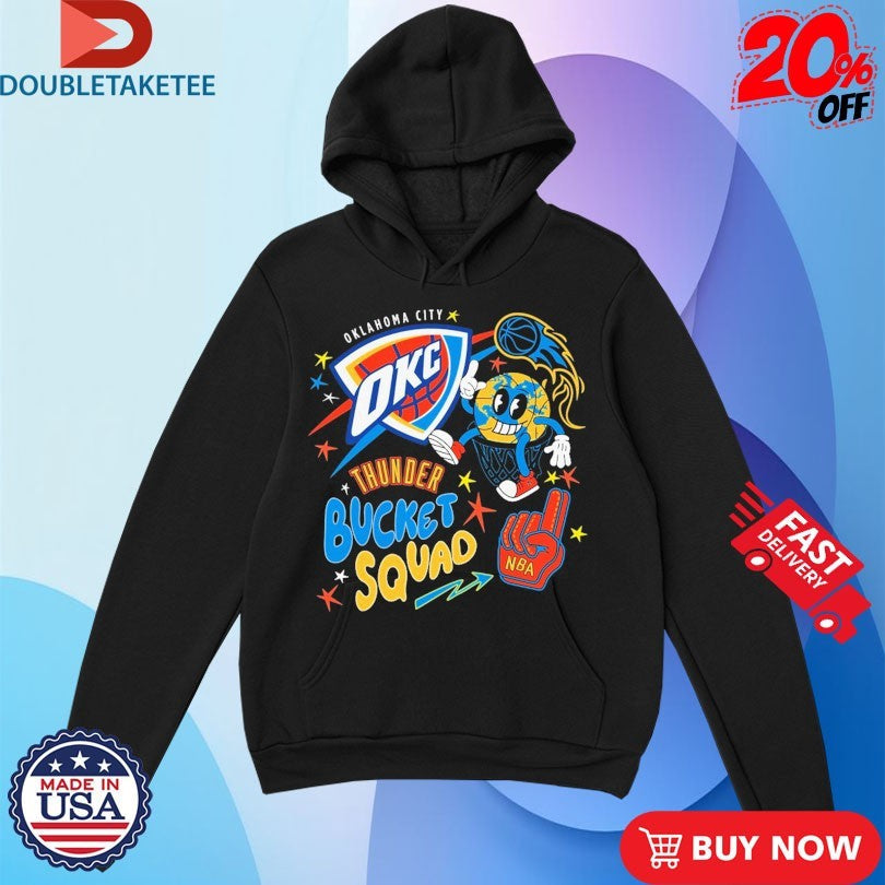 Official Bucket Squad NBA Oklahoma City Thunder Shirts Unisex , , , Long Sleeve Tee