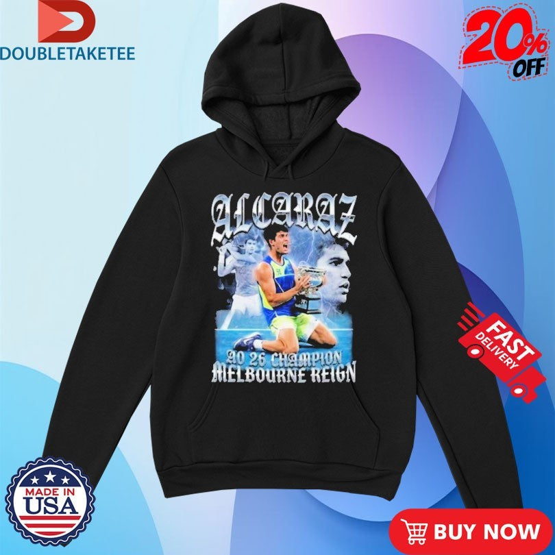 Official Carlos Alcaraz Top 1 World Tennis Player Australian Open 2026 Champion Career Grand Slam Completion Shirts