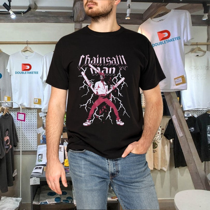 Official Chainsaw Man The Movie Reze Arc Lightning Shirts Unisex , , , Long Sleeve Tee