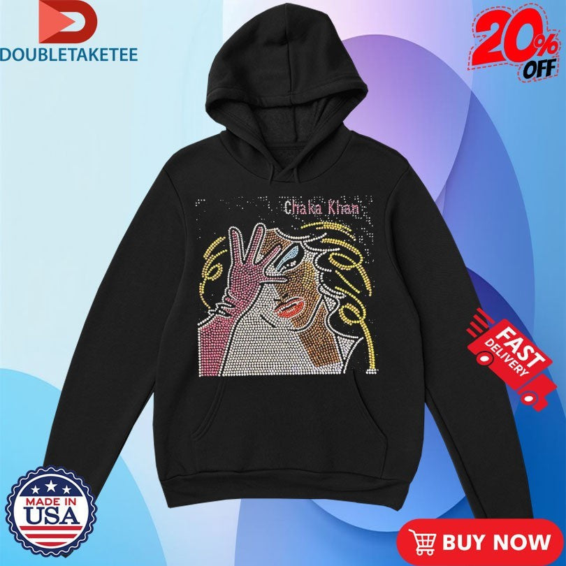 Official Chaka Khan Illustration Blinged Out Shirts Unisex , , , Long Sleeve Tee