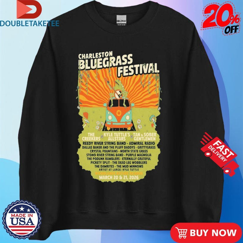 Official Charleston Bluegrass Festival In Charleston SC On March 20-21 2026 Shirts Unisex , , , Long Sleeve Tee