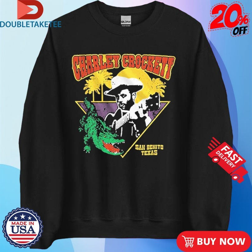 Official Charley Crockett San Benito Texas Gator Shirts Unisex , , , Long Sleeve Tee